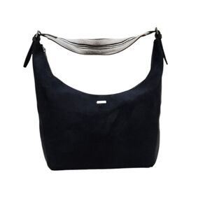 Burberry BLACK HOBO LARGE SUEDE/LEATHER BIG VINTAGE BAG AUTHENTIC VINTAGE